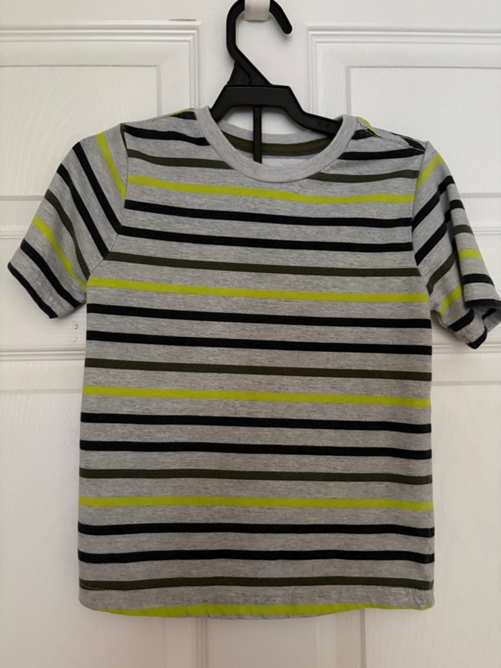Garanimals Grey Tee with Black and Yellow Stripes